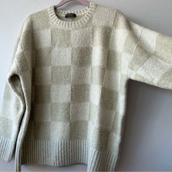 NWOT FIBFLX Conscious Fashion Textured Printed Knit Sweater - Picture 4 of 13